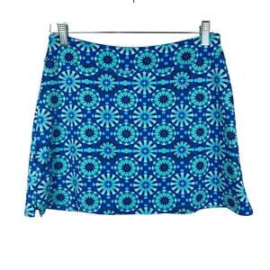 Tranquility Colorado Clothing Skort Blue Geometric Built In Shorts Women's S